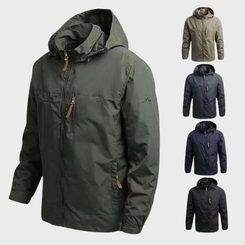 Warm and Waterproof Men's Jacket - Lars-Black-M-State of Style