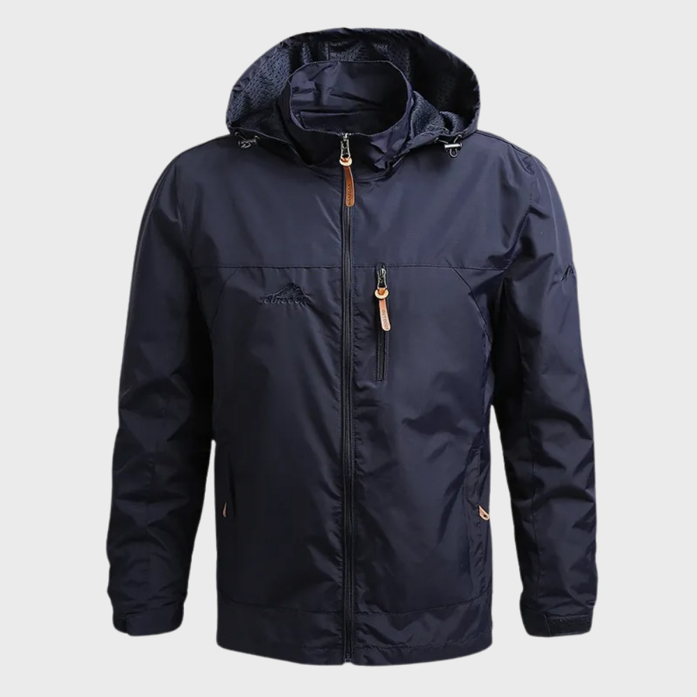 Warm and Waterproof Men's Jacket - Lars-Blue-M-State of Style