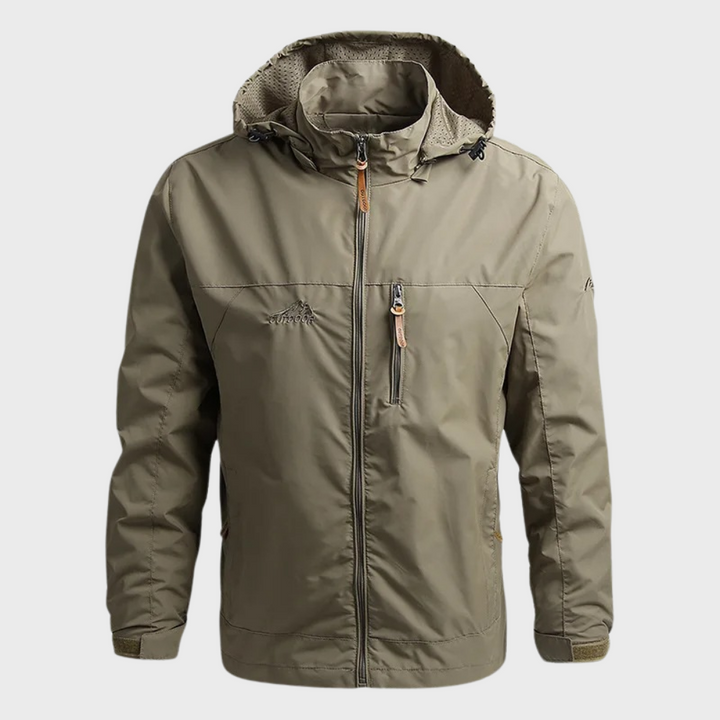 Warm and Waterproof Men's Jacket - Lars-Khaki-M-State of Style