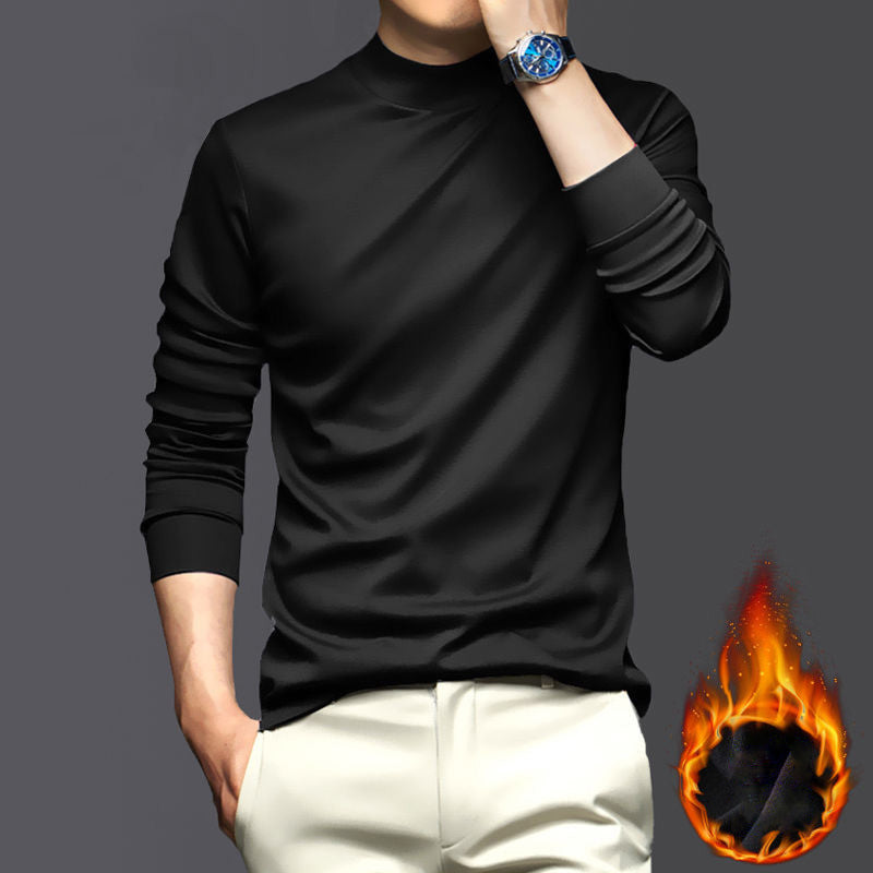 Warm Brushed Cotton Shirt - Lars-Black-M-State of Style