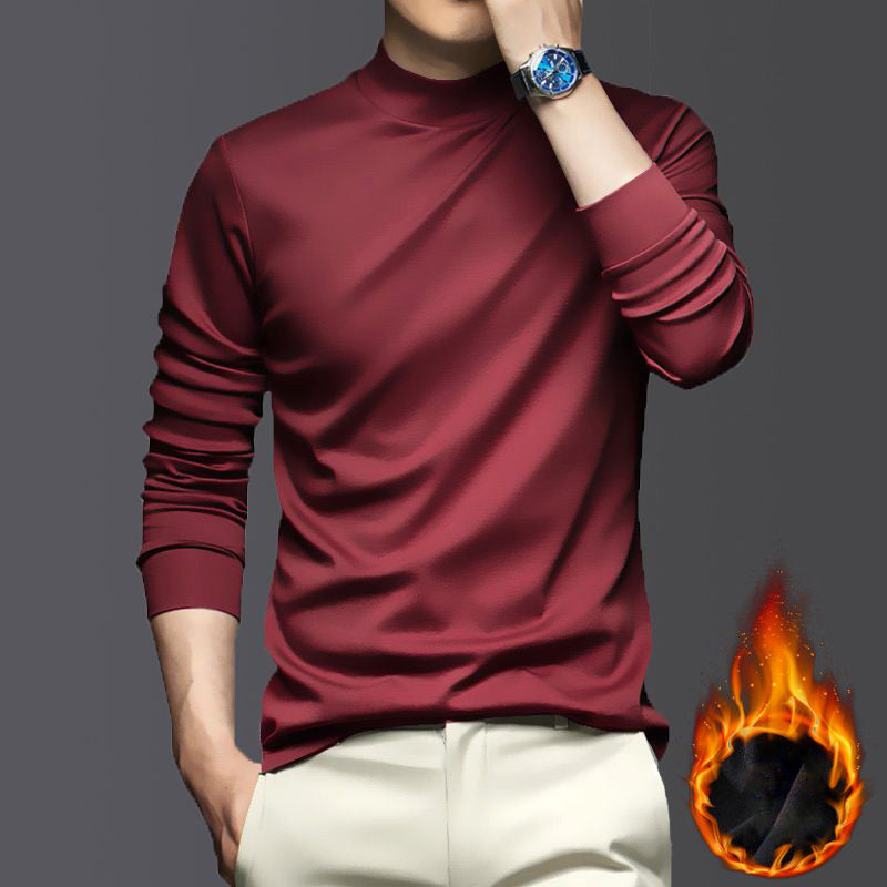 Warm Brushed Cotton Shirt - Lars-Red-M-State of Style