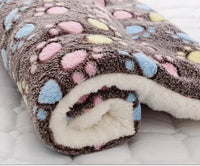 Warm Cat Blanket - SnuggleSoft-Brown & Footprints-S-State of Style
