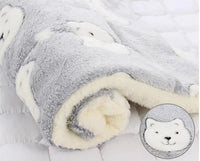 Warm Cat Blanket - SnuggleSoft-Gray & Bear-S-State of Style