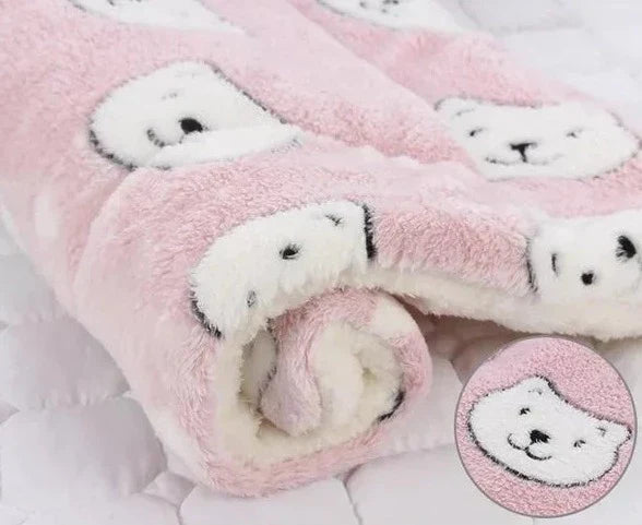 Warm Cat Blanket - SnuggleSoft-Pink & Bear-S-State of Style