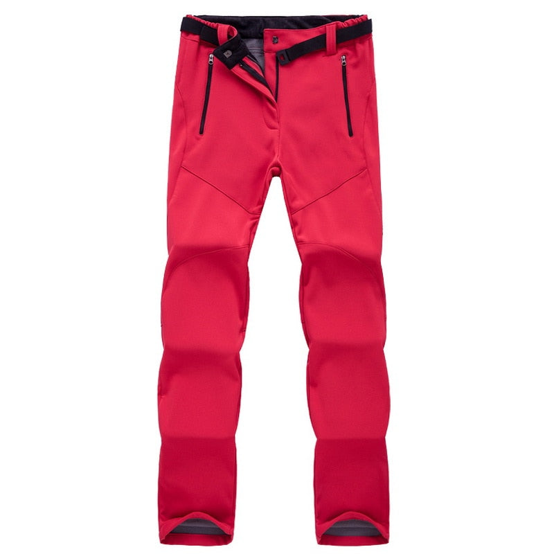 Warm Fleece Softshell Trousers - Everest-Red-S-State of Style