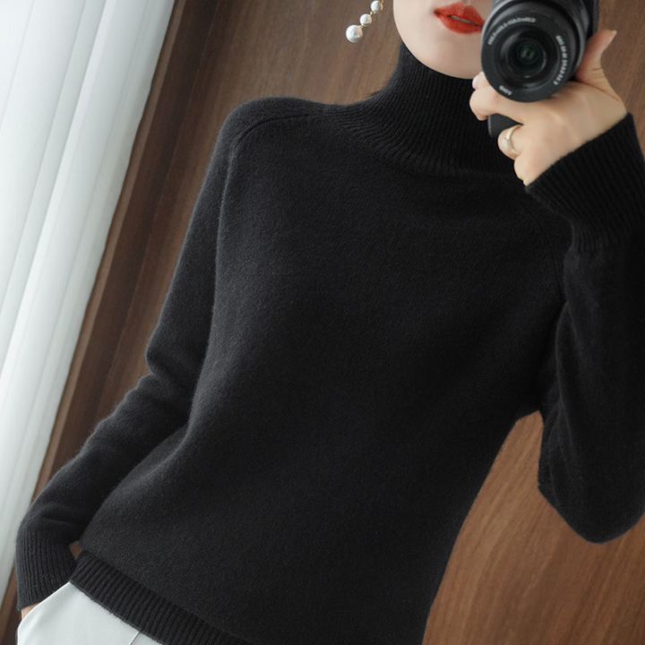 Warm Jumper for Women - Celeste-Black-S-State of Style