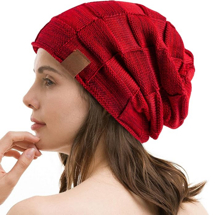 Warm Knitted Beanie – Yves-Orange-State of Style