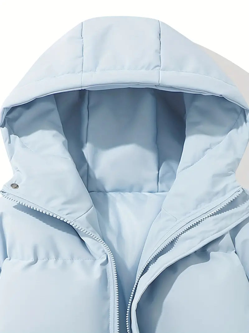 Warm Ladies Jacket with Hood - Aurelia-Pink-M-State of Style