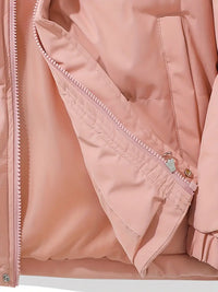 Warm Ladies Jacket with Hood - Aurelia-Pink-M-State of Style