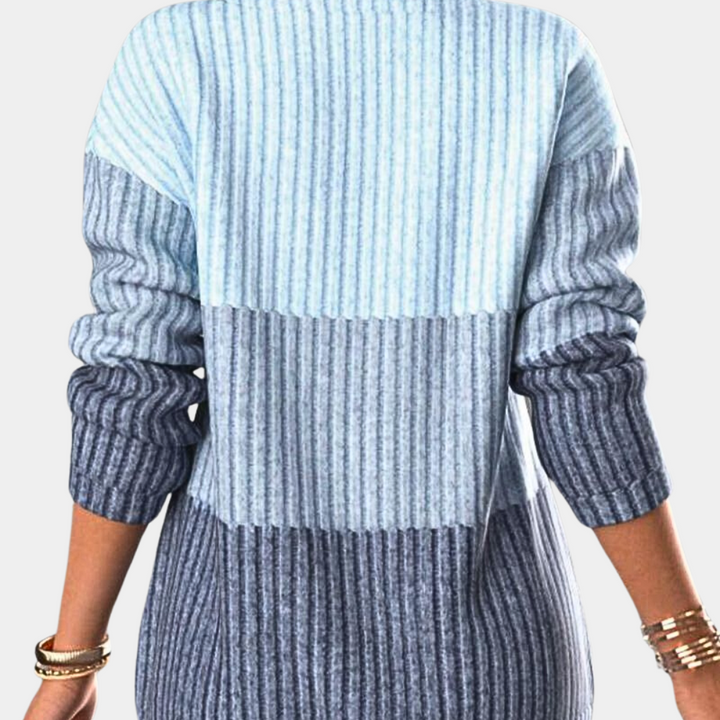 Warm Ladies' Jumper with Zip - Lina-Pink-XS-State of Style