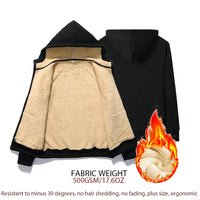 Warm Lamb Hooded Jacket | Oversized & Comfy-Navy Blue-M-State of Style