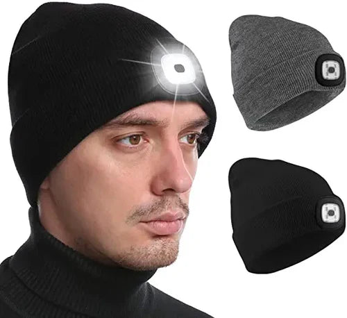 Warm LED Beanie Hat with Light - Robin-Blue-State of Style