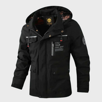 Warm Leisure Jacket for Men - Nicolas-Black-S-State of Style