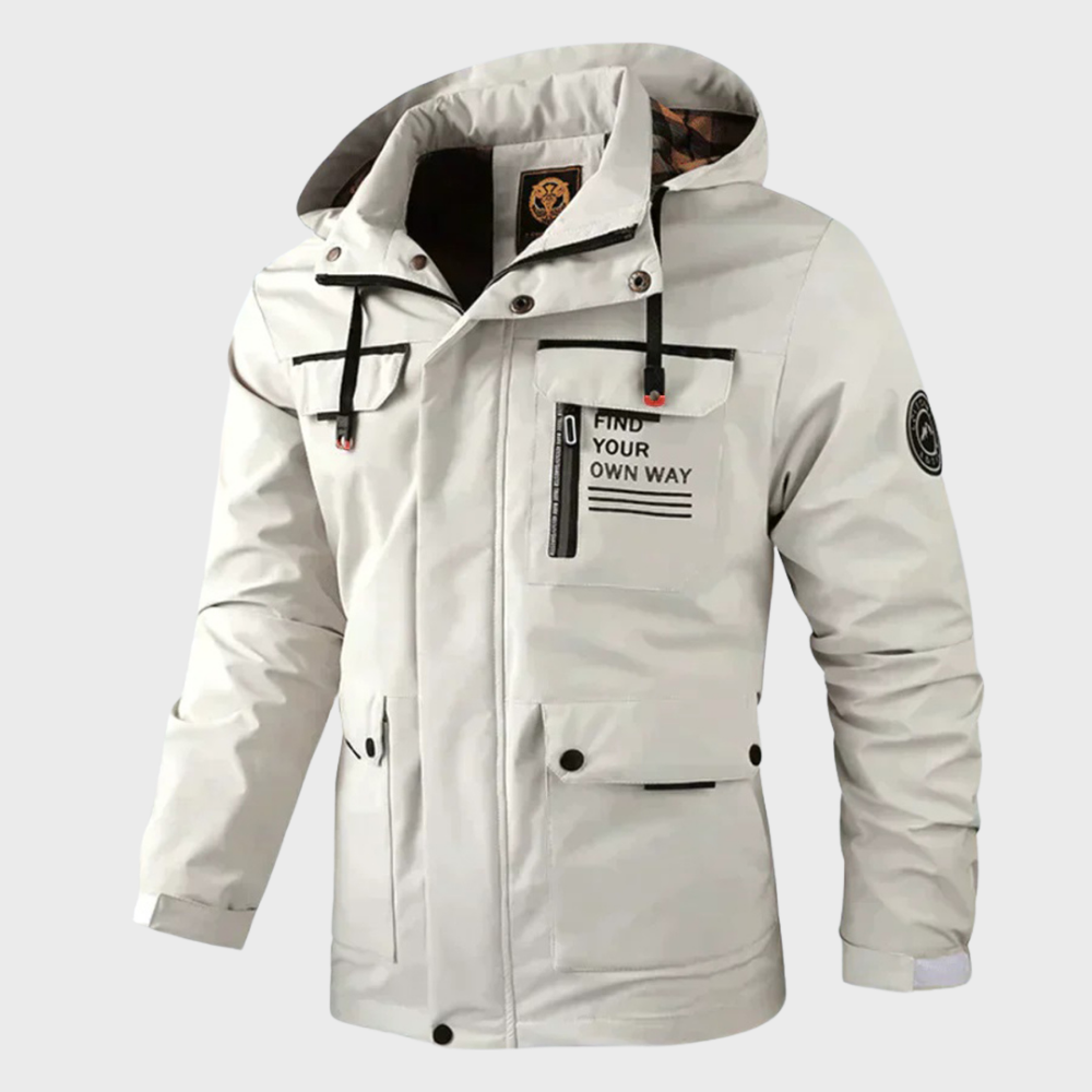Warm Leisure Jacket for Men - Nicolas-White-S-State of Style