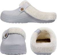 Warm Lined Slippers - CosyStep-Light Grey-3.5-4 Women /2.5-3.5 Men-State of Style