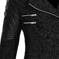 Warm Long Ladies Winter Coat - Aria-Dark Grey-S-State of Style