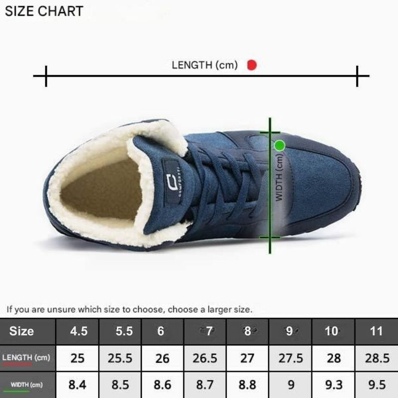 Warm Men's Snow Boots – Bjorn-Blue-4.5-State of Style