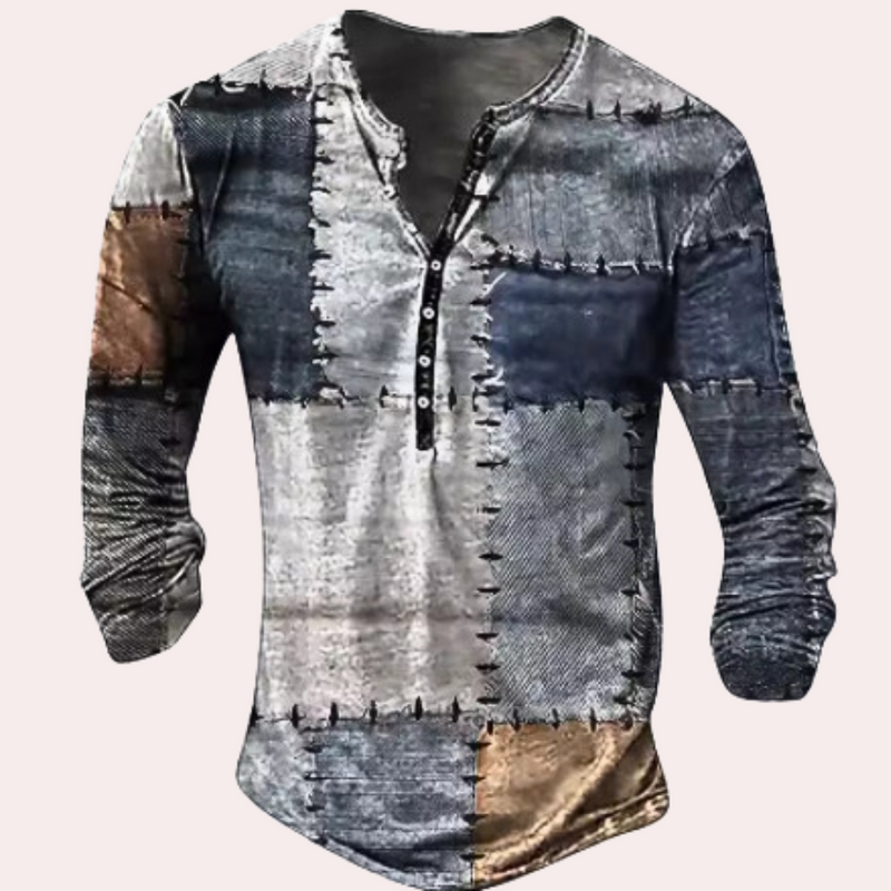 Warm Men's Sweater - Milan-Blue-S-State of Style