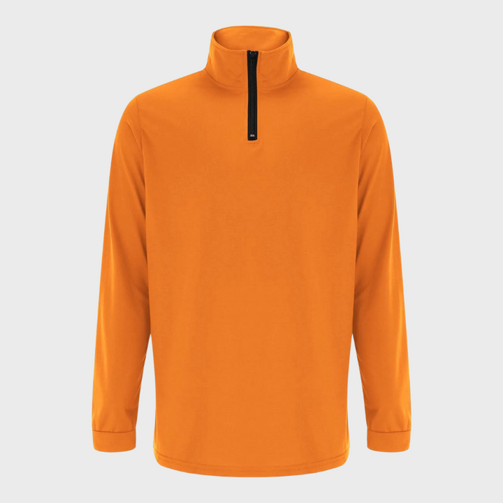 Warm Men's Sweater with Zip - Alvar-Black-S-State of Style