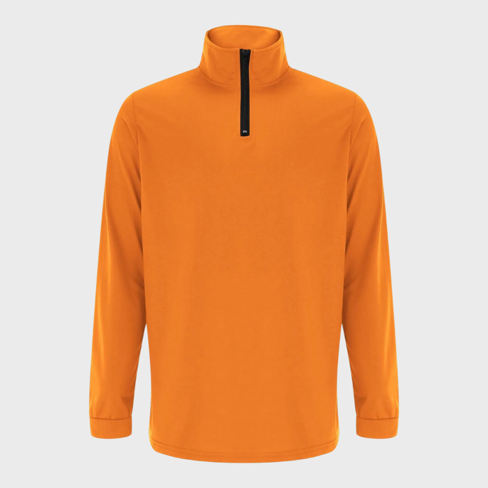 Warm Men's Sweater with Zip - Elias-Black-S-State of Style