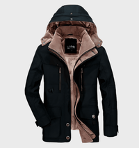 Warm Men’s Winter Jacket with Hood - Andreas-Khaki-M-State of Style