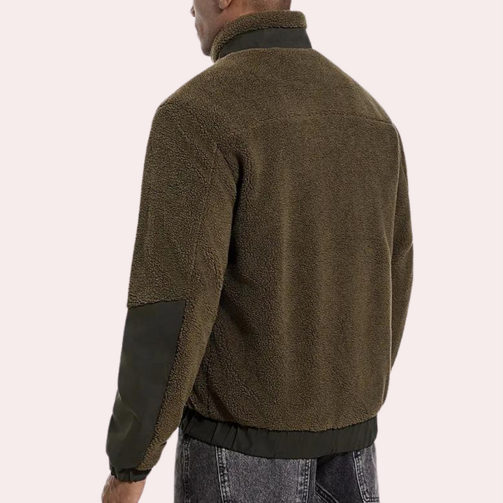 Warm Outdoor Jacket for Men - Ronan-Khaki-S-State of Style