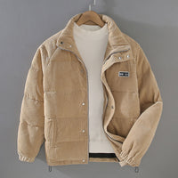 Warm Padded Men's Jacket - Everett-Khaki-S-State of Style