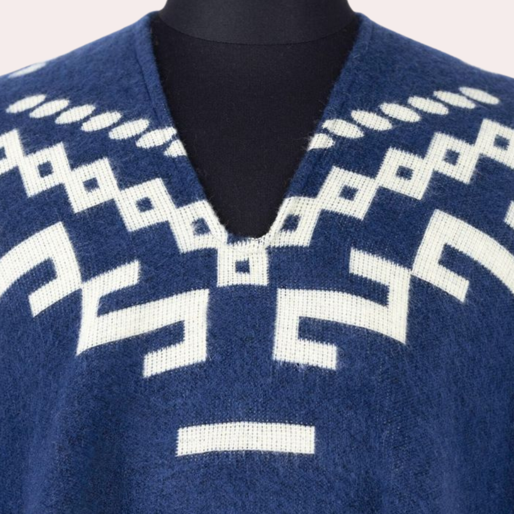 Warm Poncho for Men - Kael-Black-State of Style
