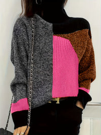 Warm Sweater with Collar - Lorena-Orange-S-State of Style