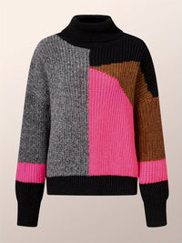 Warm Sweater with Collar - Lorena-Orange-S-State of Style