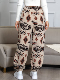 Warm Sweatpants with Aztec Print - Amira-S-State of Style