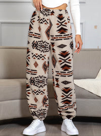Warm Sweatpants with Aztec Print - Amira-S-State of Style