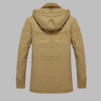 Warm Waterproof Men's Winter Jacket - ArcticShield-Khaki-L-State of Style
