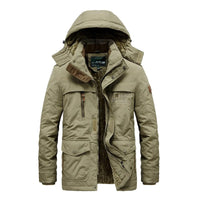 Warm Winter Coat for Men - Daan-Khaki-M-State of Style