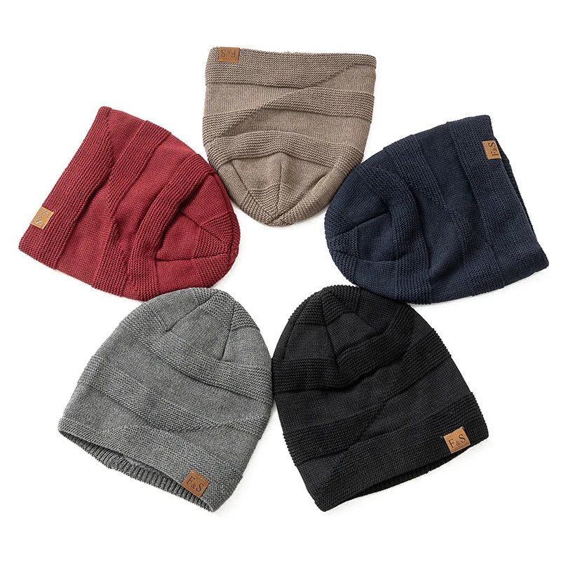 Warm Winter Hat with Fleece Lining - Luna-Khaki-56cm-58cm-State of Style