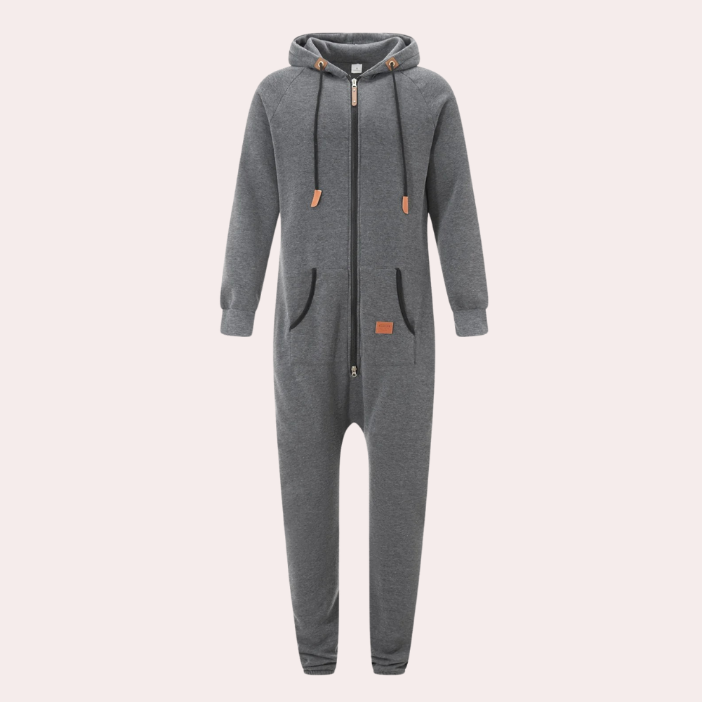 Warm Winter Jumpsuit for Men - Axel-Green-S-State of Style