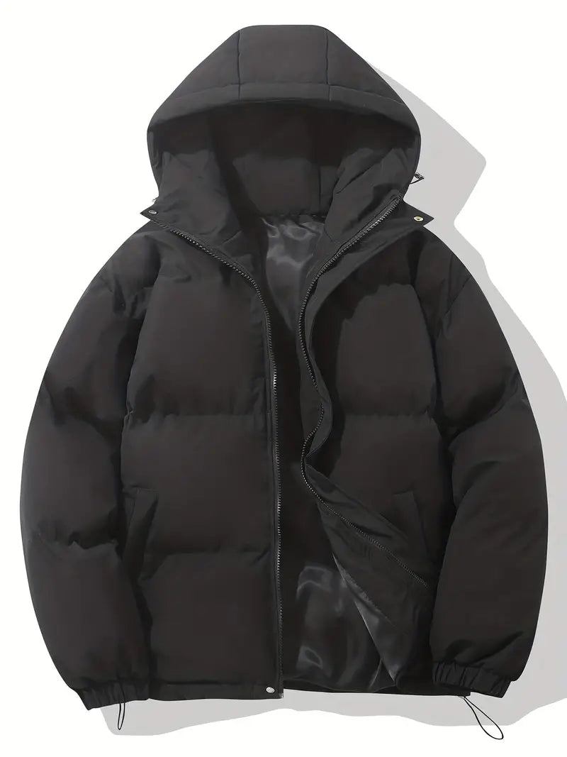 Warm Women's Hooded Jacket - Aurelia-Black-M-State of Style