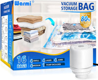 Vacuum Storage Bag Set with Electric Pump – Multi-Size Space Saver – 1+1 FREE
