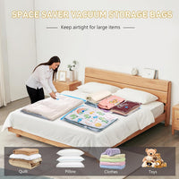 Vacuum Storage Bag Set with Electric Pump – Multi-Size Space Saver – 1+1 FREE