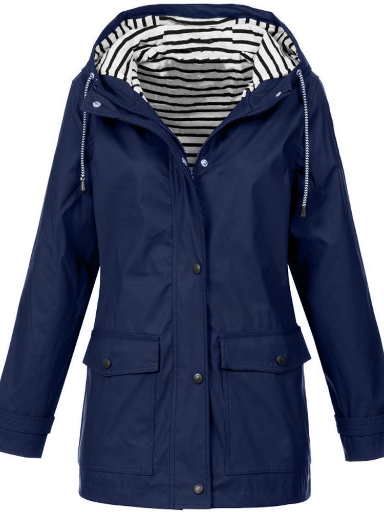 Water- and Windproof Women's Coat - Sophie-Dark Blue-S-State of Style