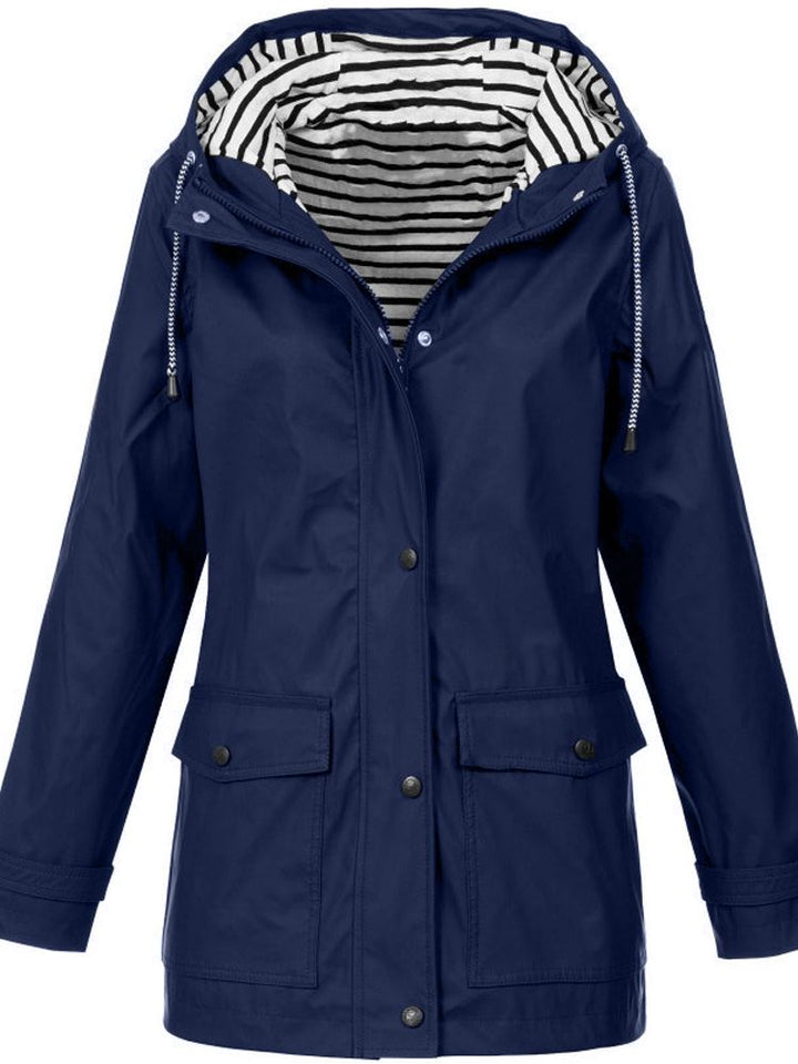 Water- and Windproof Women's Coat - Sophie-Dark Blue-S-State of Style