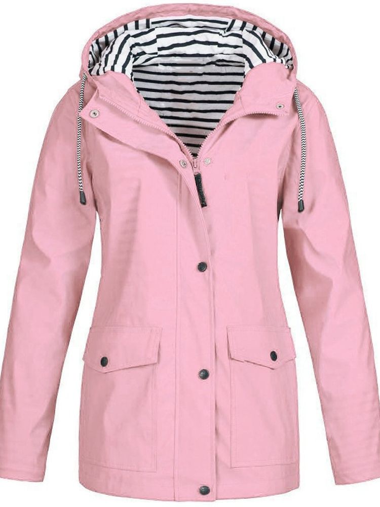 Water- and Windproof Women's Coat - Sophie-Pink-S-State of Style