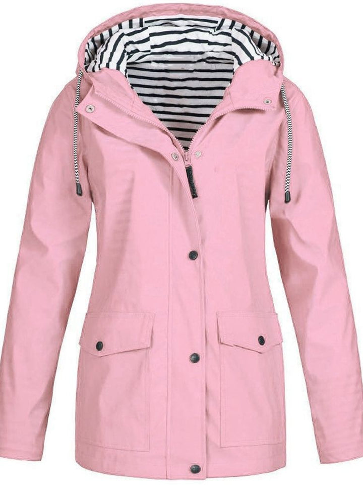 Water- and Windproof Women's Coat - Sophie-Pink-S-State of Style