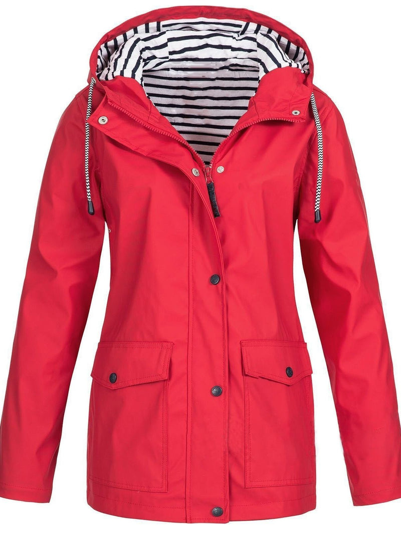 Water- and Windproof Women's Coat - Sophie-Red-S-State of Style