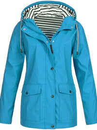 Water- and Windproof Women's Coat - Sophie-Sky Blue-S-State of Style