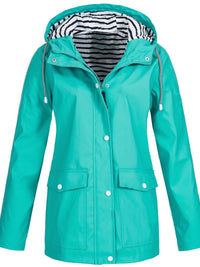 Water- and Windproof Women's Coat - Sophie-Turquoise-S-State of Style