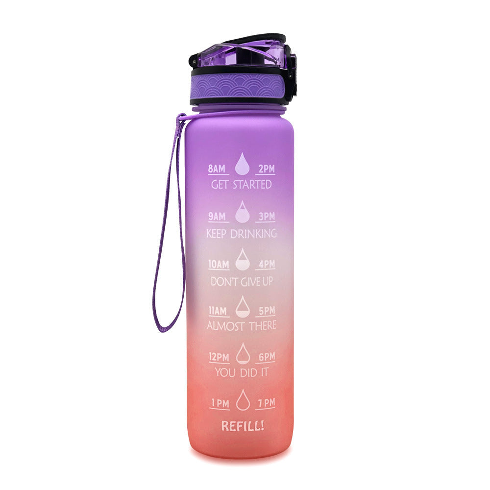 Water bottle with Timeline - HydraHero-Purple/Pink-State of Style