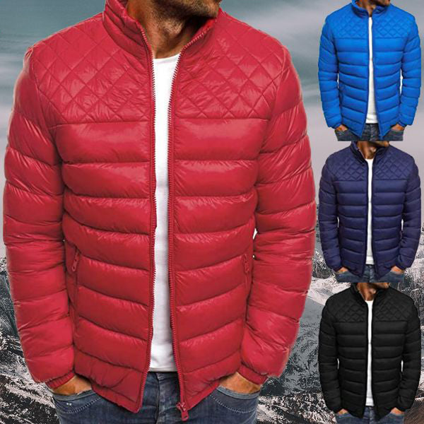 Water-repellent and Windproof Padded Men's Jacket - Logan-Dark blue-S-State of Style