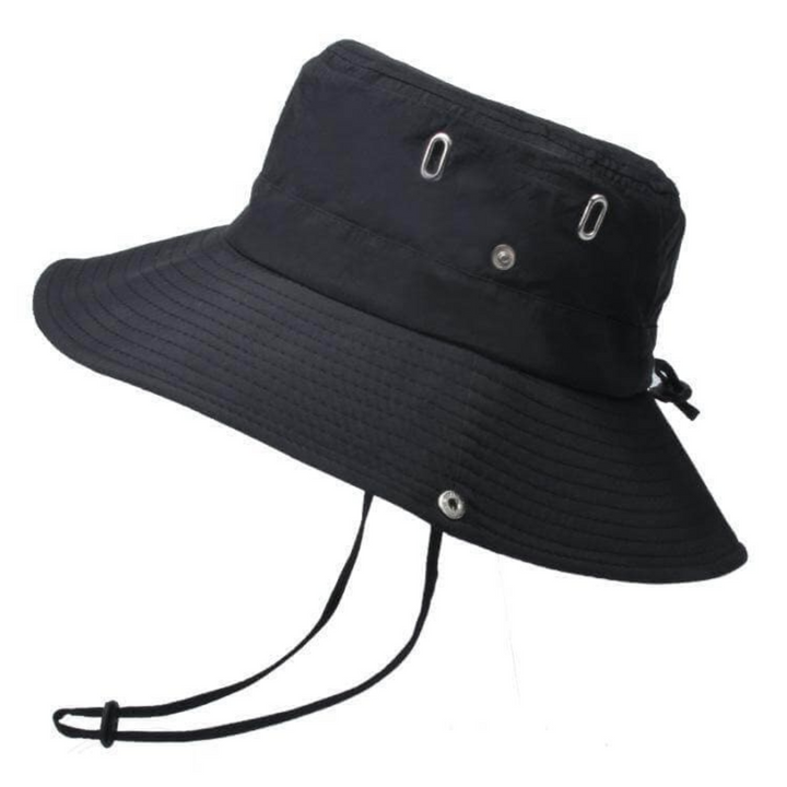 Water-repellent outdoor bucket hat with UV protection – ShieldFlex Pro-Black-State of Style