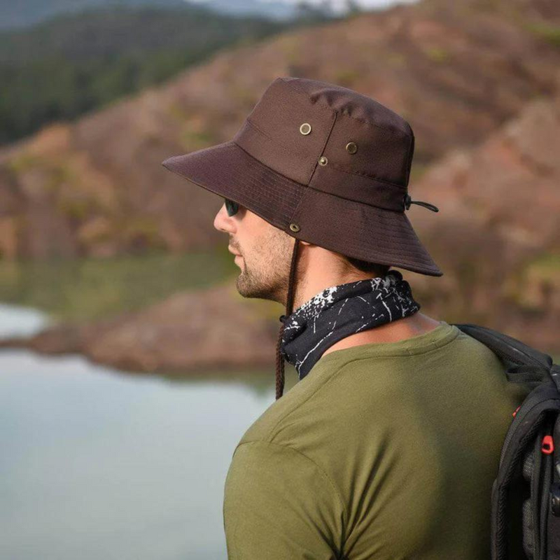 Water-repellent outdoor bucket hat with UV protection – ShieldFlex Pro-Green-State of Style